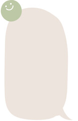 Colorful pastel color speech bubble balloon icon sticker memo keyword planner text box banner, flat png transparent element design