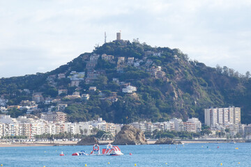Blanes, a Mediterranean village in the province of Barcelona, at the beginning of the Catalan Costa...