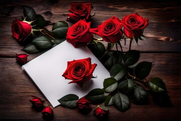 red rose on book