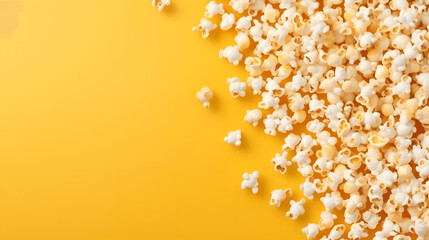Realistic popcorn background