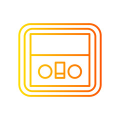 old radio gradient icon