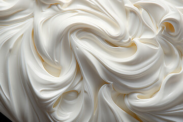 Generative AI - Texture of white Greek yogurt 