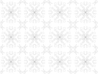 seamless pattern with snowflakes