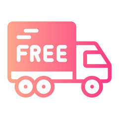 free delivery gradient icon