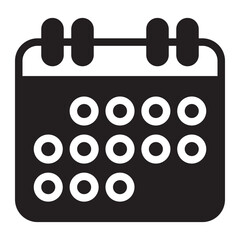 calendar glyph icon