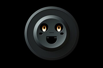 Fototapeta premium Cute graphic character icon for a socket