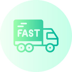 fast delivery gradient icon