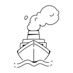 Troubling Marine Pollution Icon