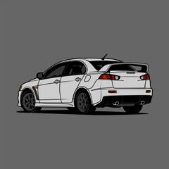 Cartoon car vector illustration for conceptual design. Good for poster, sticker, t shirt print, banner.
Separated layers, easy to edit in your vector supported software.