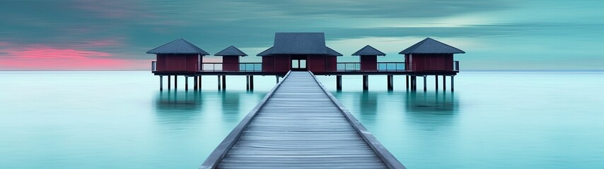 Beautiful tropical Maldives resort hotel and island