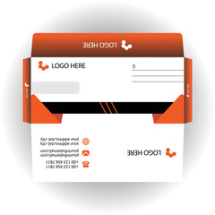 Vector corporate envelope design template.
