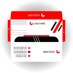 Vector corporate envelope design template.
