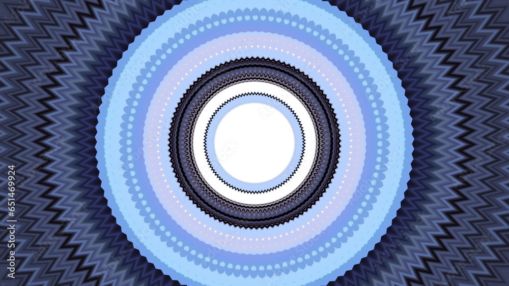 Poster pulsating colorful circles in musical rhythm. motion. colored circles move and pulsate in center of 