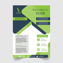 Free vector corporate business flyer template
