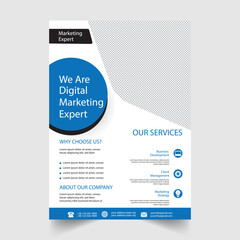 Free vector corporate business flyer template
