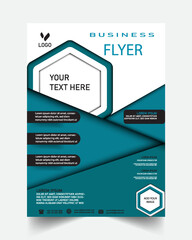 Free vector corporate business flyer template

