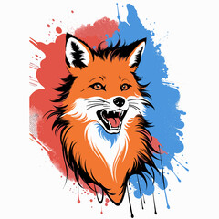 Vibrant Fox Vector Icon