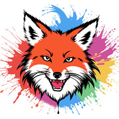 Vibrant Fox Vector Icon