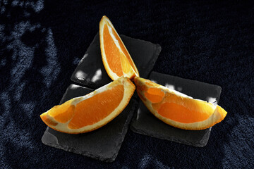 Triangle of orange slices