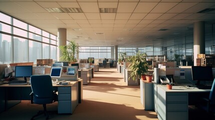 Empty office : Generative AI