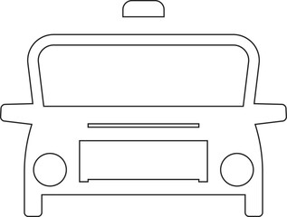 Car line icon city road auto symbol