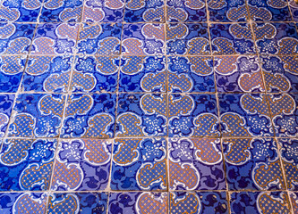 pavements of Nicolaci palace, Noto, sicily, Italy