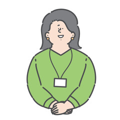 女性のビジネスパーソンのイラスト
