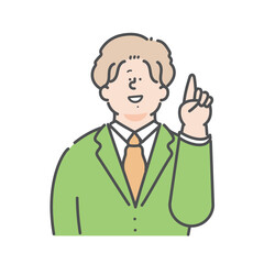 男性のビジネスパーソンのイラスト