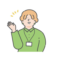 女性のビジネスパーソンのイラスト
