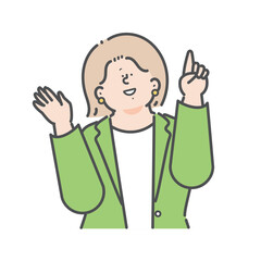 女性のビジネスパーソンのイラスト
