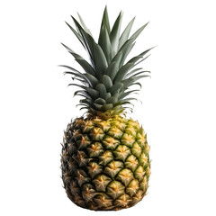 A Pineapple Fruit - Photorealistic Single Fruits - Cutout Isolated PNG - High Quality - Generative AI