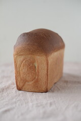 Homemade whole wheat bread.