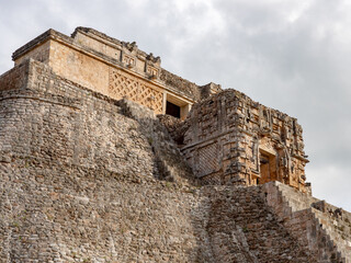 Uxmal Mayan pyramid in Mexico