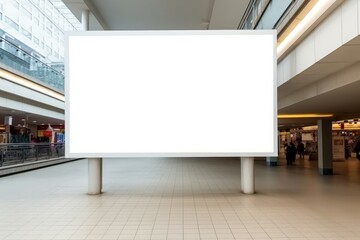 Advertising banner space mockup. Generate Ai - obrazy, fototapety, plakaty