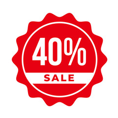 Standout 'SALE' Sticker – 40% off Top Adobe Stock Pick