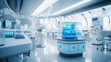 Fototapeta na wymiar Lab setting showcasing groundbreaking medical technology