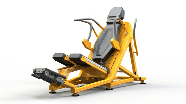 exercise machine on a white background