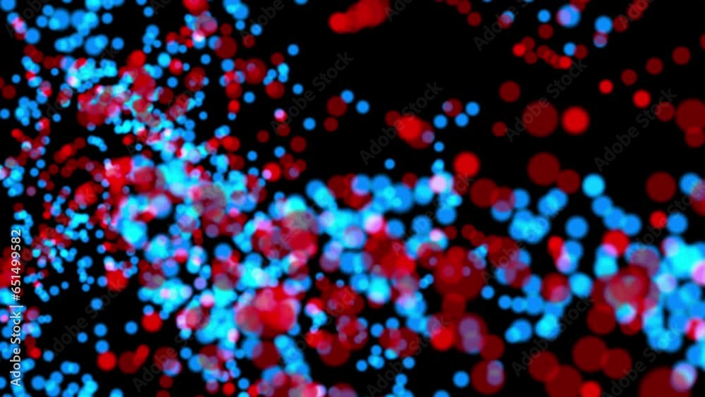 Canvas Prints abstract burning and dying particles in deep space. flight of colorful particles. satellite photogra