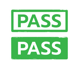 PASS Stamp vector.