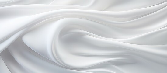 White fabric texture background with soft waves