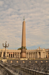 Fototapeta na wymiar Beautiful photo of a large monument in vatican city