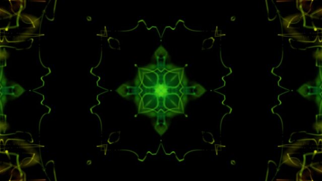 Green vibrant abstract 4k animation
