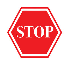 Stop - Stamp, vector Template. 