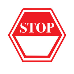 Stop - Stamp, vector Template. 