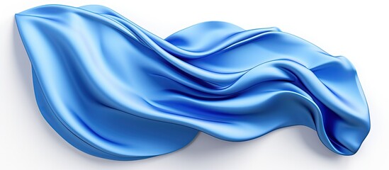 Naklejka premium Rendered fabric element isolated satin banner