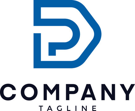 Minimalist Letter DP PD Logo Design