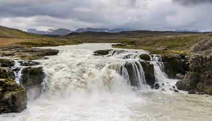Fototapeta na wymiar Gygjarfoss Waterfall in Kerlingarfjöll, Iceland