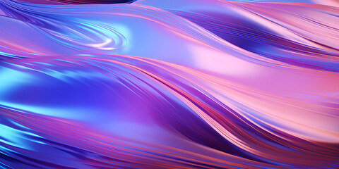 Beautiful colorful curved waves  background ,Purple and blue wallpaper for   android ,Holographic Gradient Background