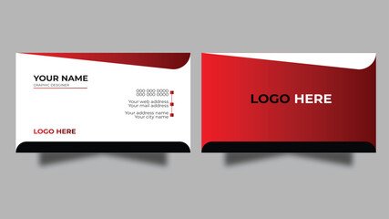 Creative and Clean Business Card Template.business card design template.Vector illustration.