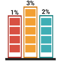 Business chart icon symbol image vector. Illustration of the diagram graphic statistics design image